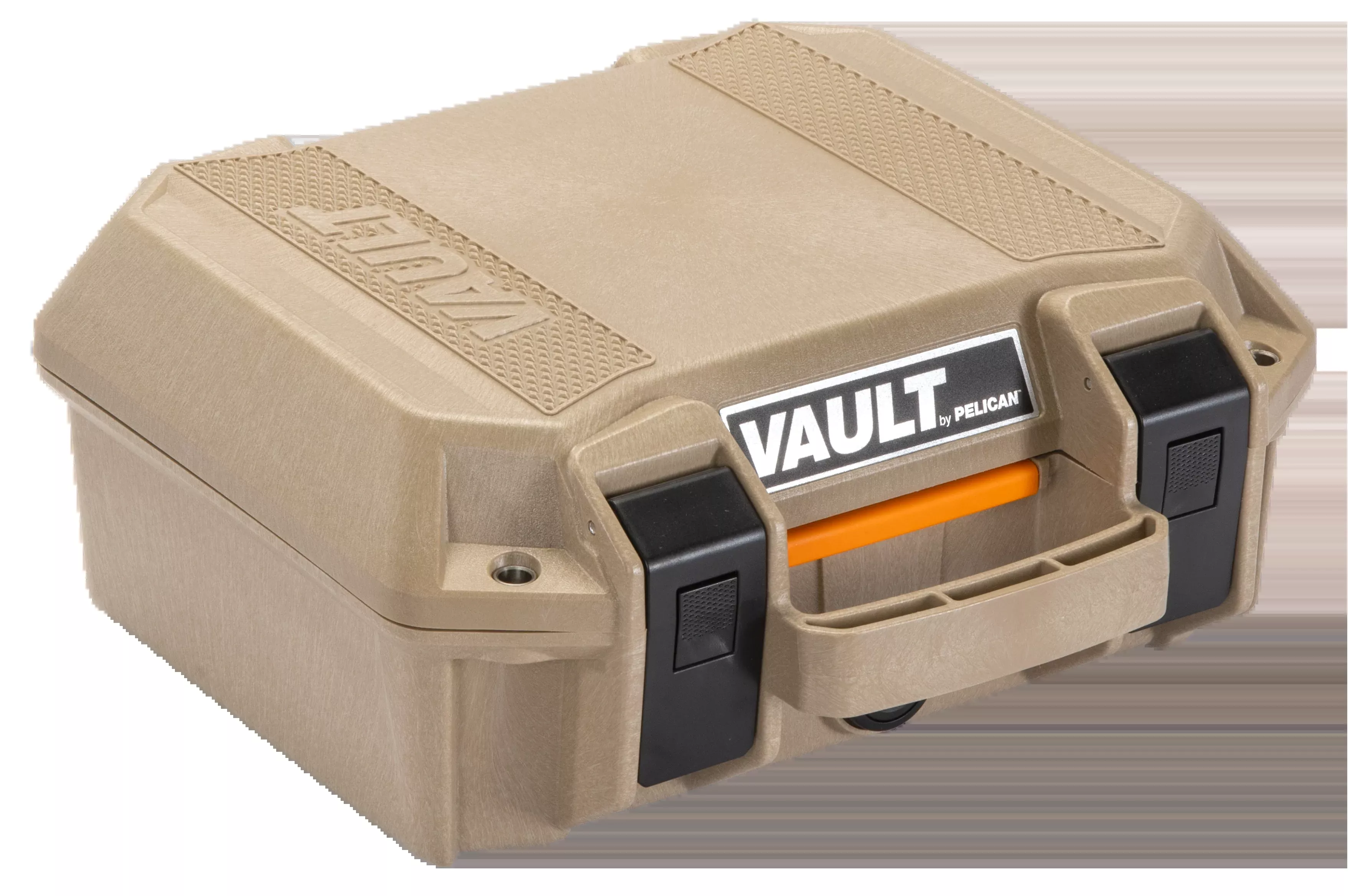 Pelican Vault Small Handgun Case, Tan High-Impact Polymer with Foam, Lockable and Weather-Resistant VCV100