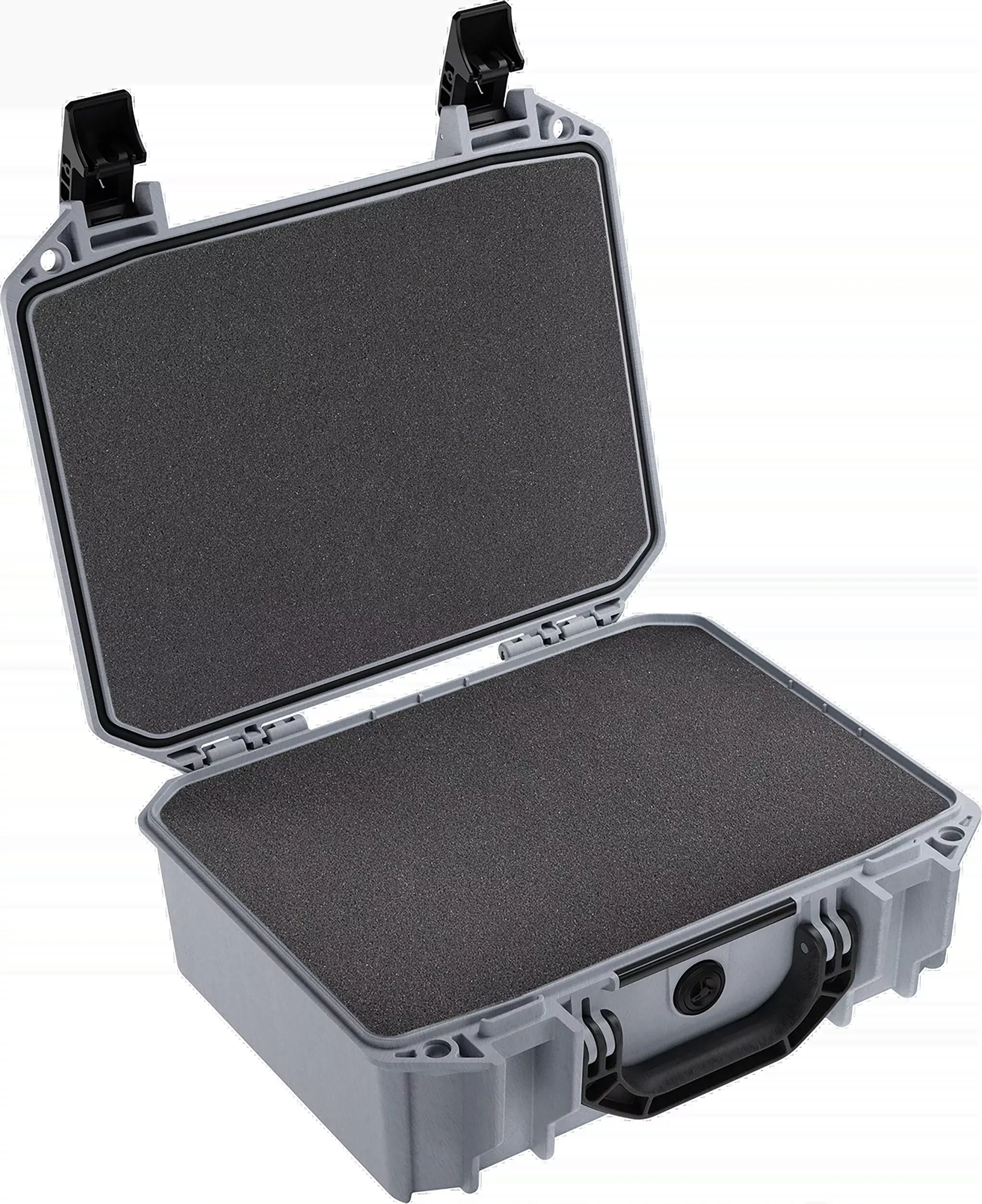 Pelican Vault V200 Medium Case, 14-inch Gray Polyethylene with Foam, VCV2000000GRY