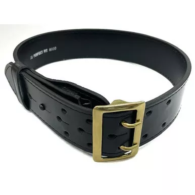 Perfect Fit 8002 2.25" Leather Ranger Belt, Black