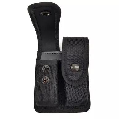 Perfect Fit MP1101 Closed Top Double Magazine Pouch, Black, Medium