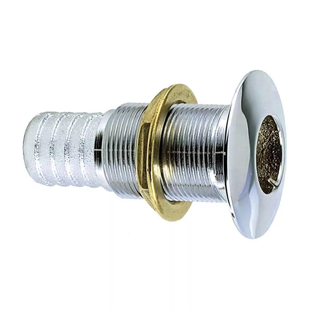 Perko 1-1/2″ Thru-Hull Fitting f/ Hose Chrome Plated Bronze Made in the USA [0350008DPC]
