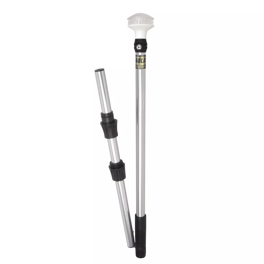 Perko Omega Series LED Universal Pole Light w/Fold In Half Pole [1348DP8CHR]