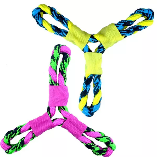Pet Park Blvd Paracord Rop Twisted Tri-Flyers #US2049