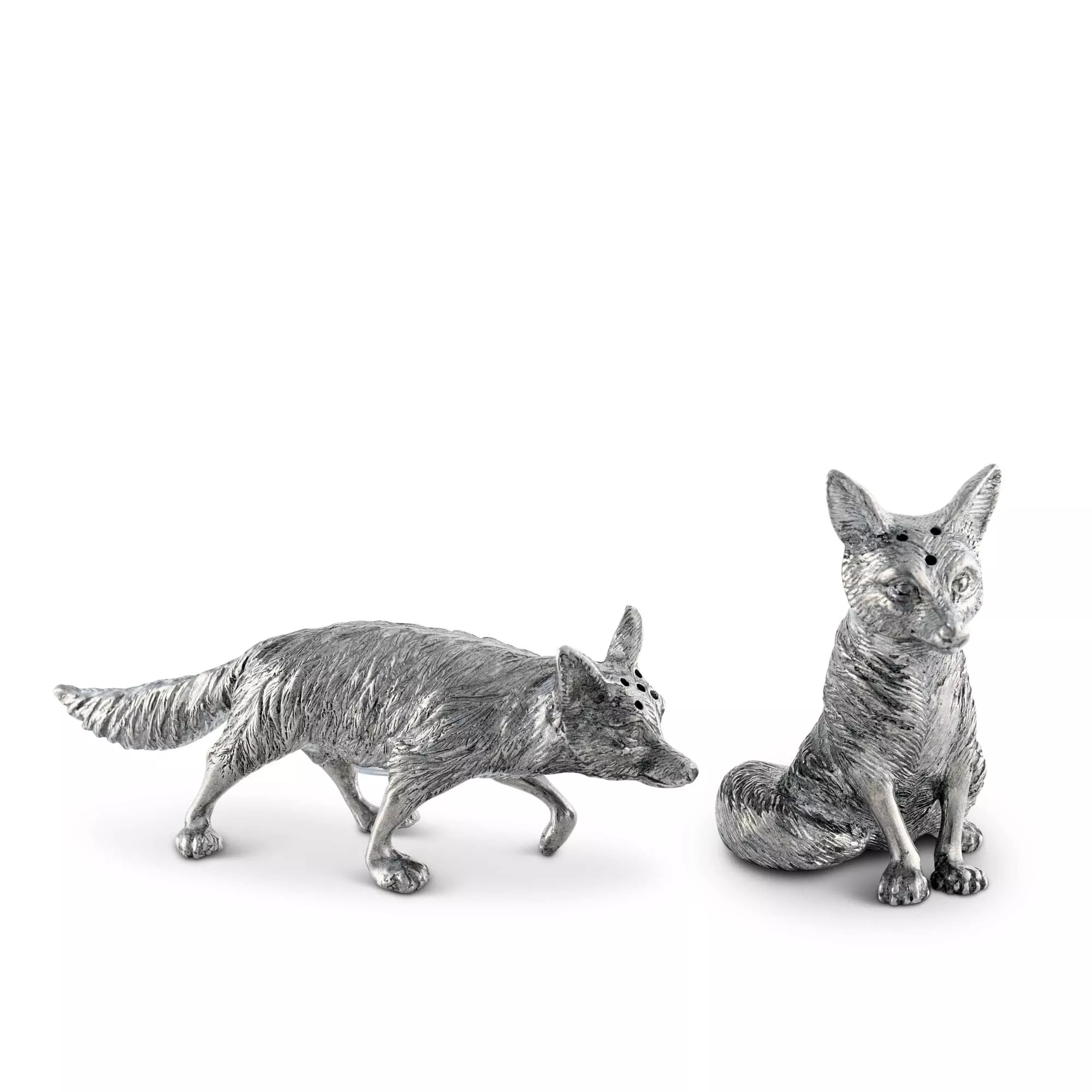 Pewter Fox Salt & Pepper Set