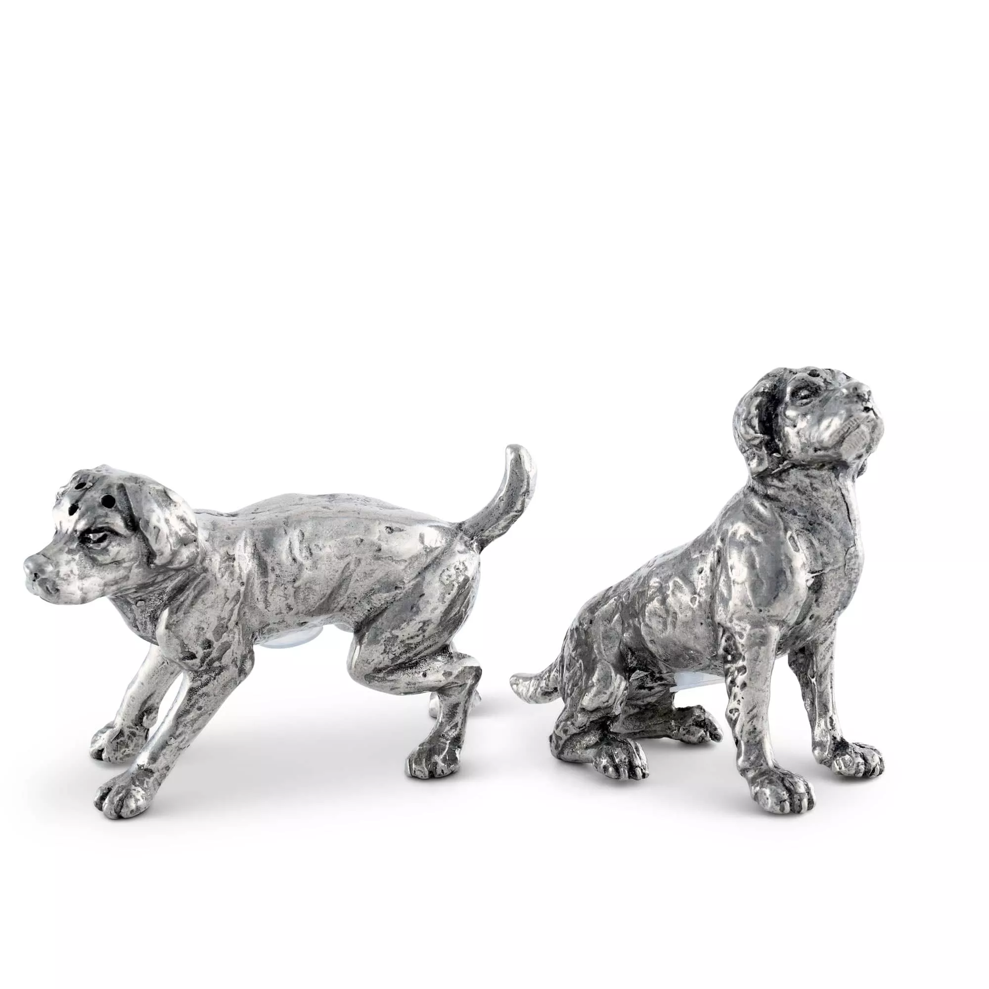 Pewter Salt & Pepper Set - Spaniels