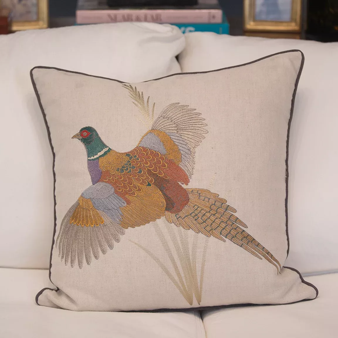 Pheasant Pillow Covers 22" (Set of 2)