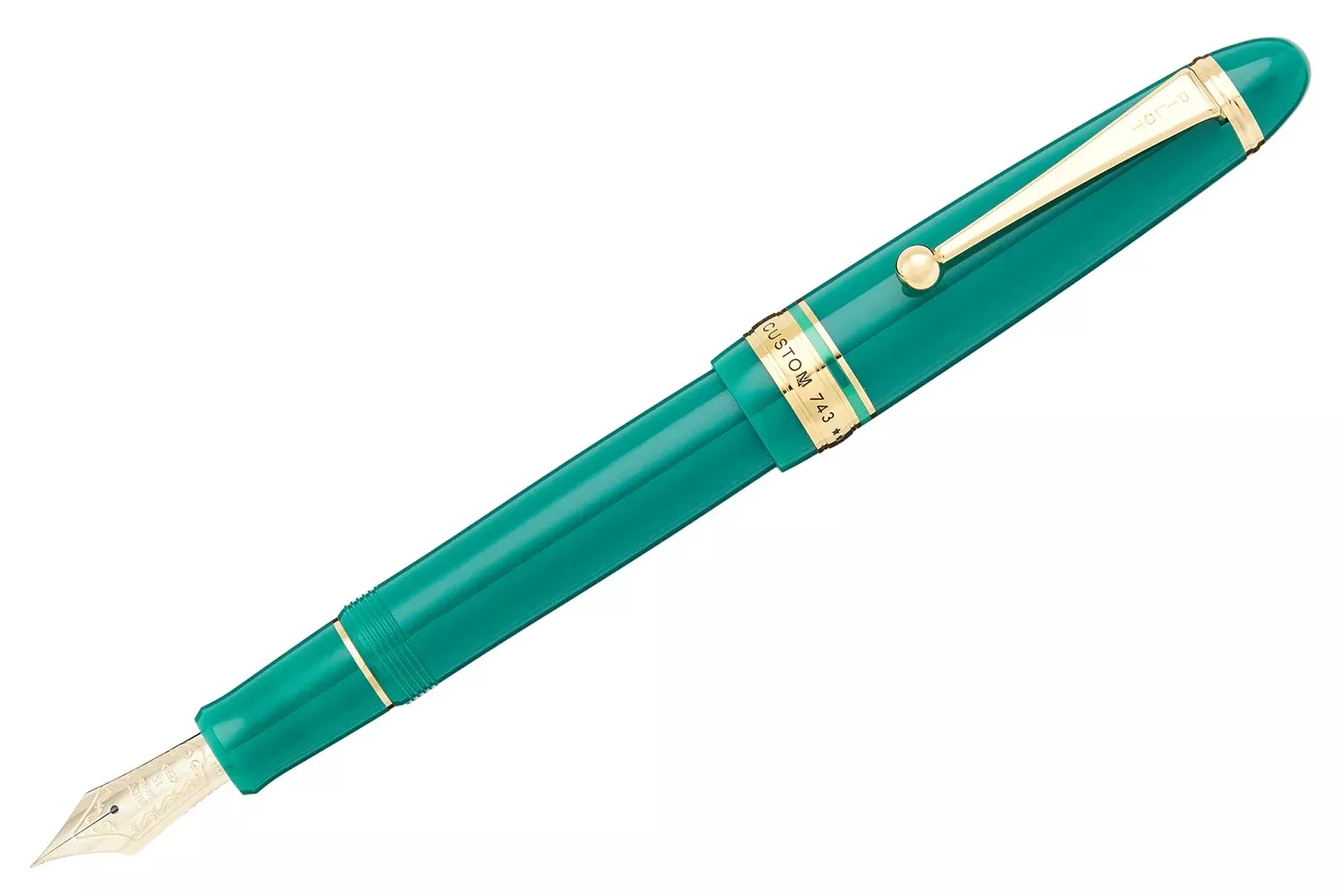 Pilot Custom 743 Verdigris (Green) 14K Nib Fountain Pen