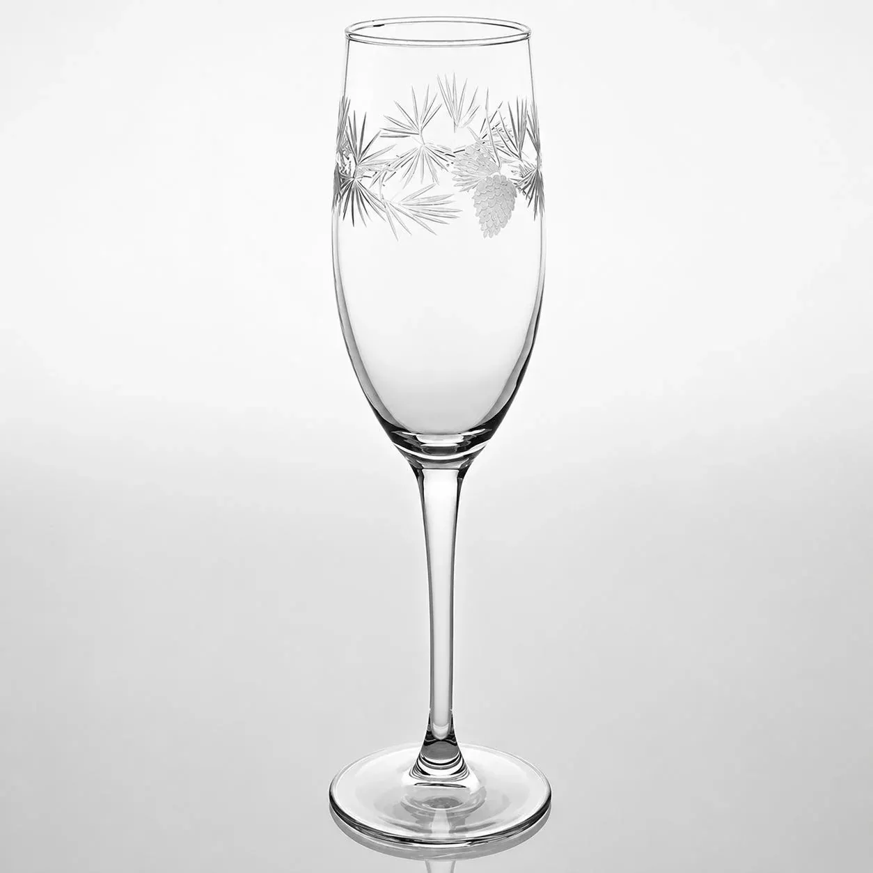 Pinecone Glassware - 8 oz Champagne Glass