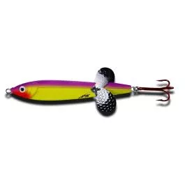 PK Lures Panic Spoon – 1/2 oz. – Yellow Purple Glow