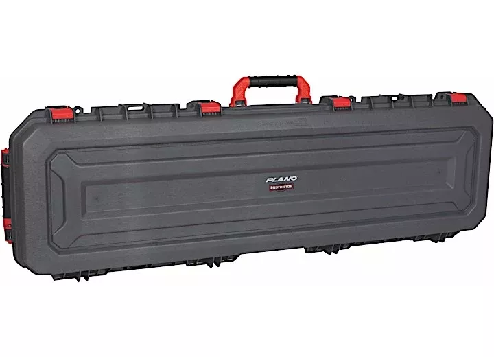 Plano Rustrictor All Weather 52″ Rifle Case, Grey/Red• PLA11852R