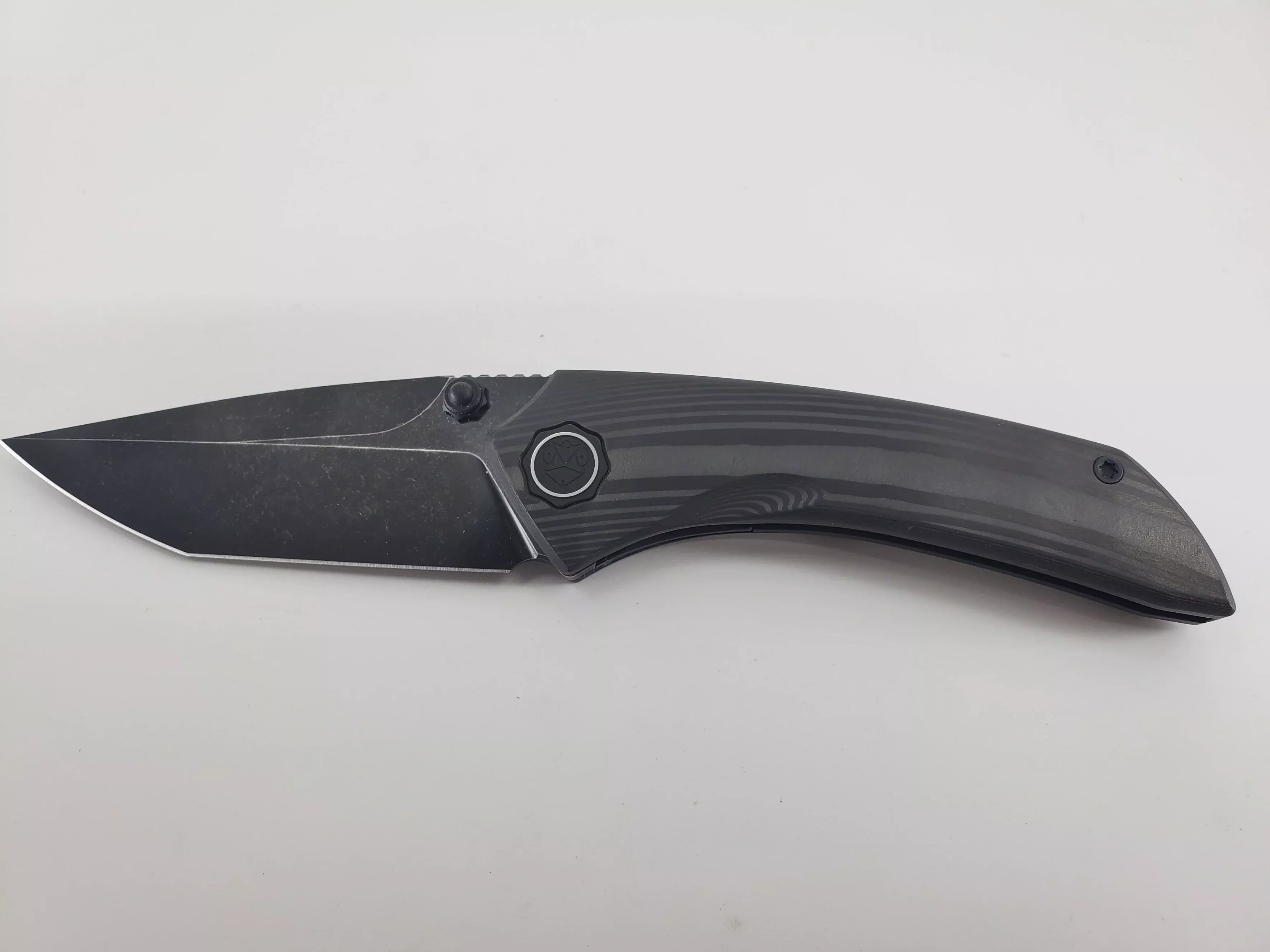 Poikilo EDC Tuna Black Framelock Folding Knife