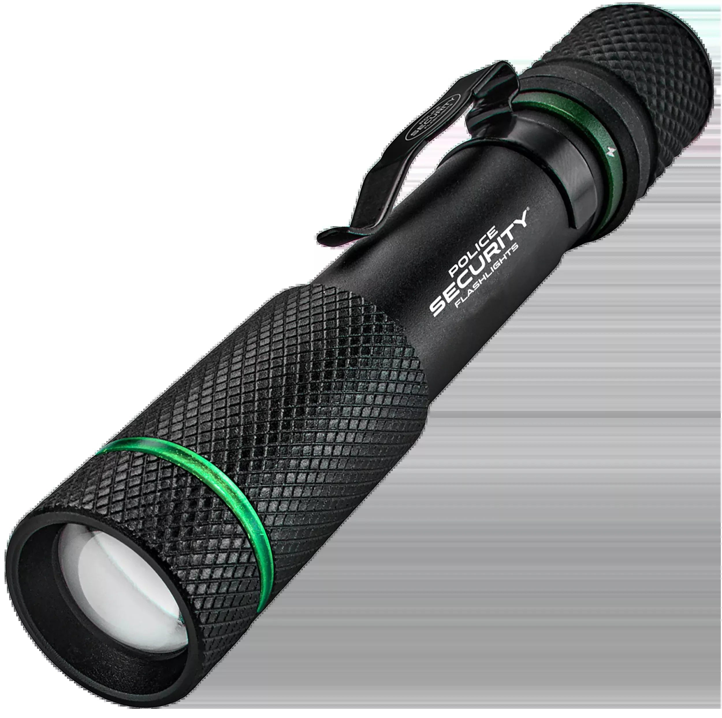 Police Security Aura RS Rechargeable LED Flashlight, Slide Focus, 3 Modes, Black, 98656