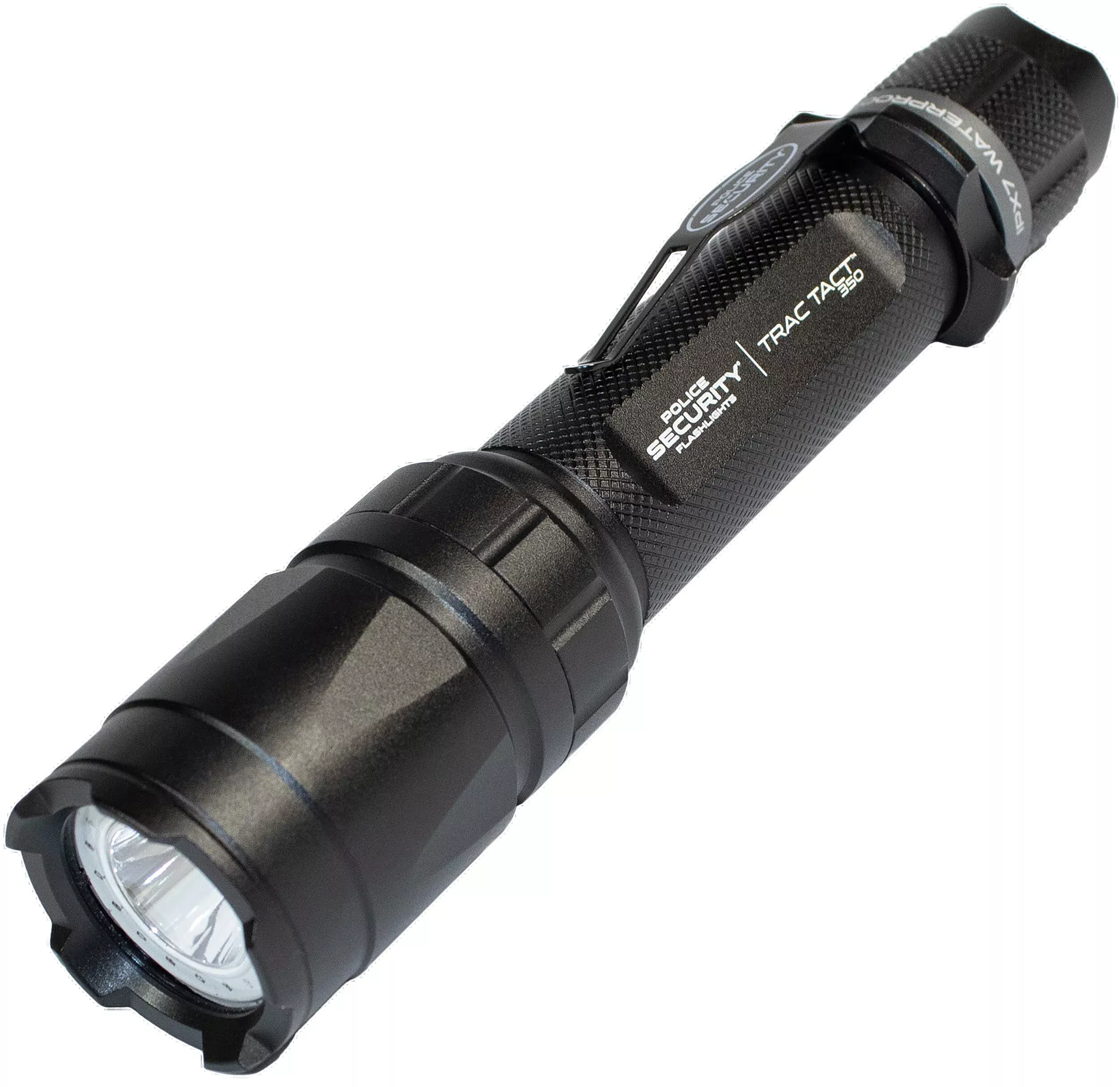 Police Security Flashlights Trac Tact 2AA Tactical Flashlight, 350 Lumens, UV/Red LEDs, IPX7 Waterproof – 97999