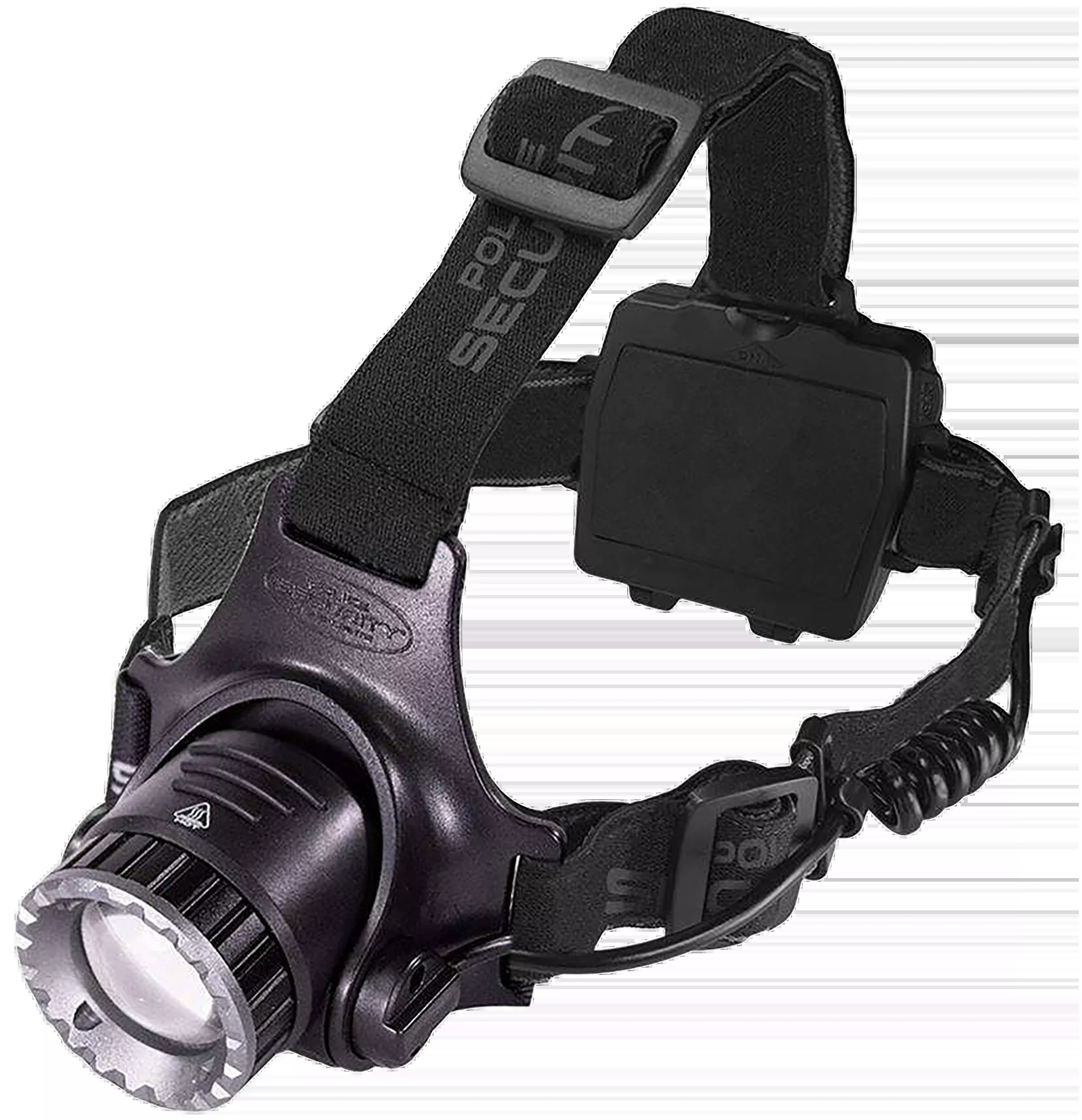 Police Security Long-Throw Rechargeable Headlamp, Twist Focus, Pivot Head, USB-C – 97745