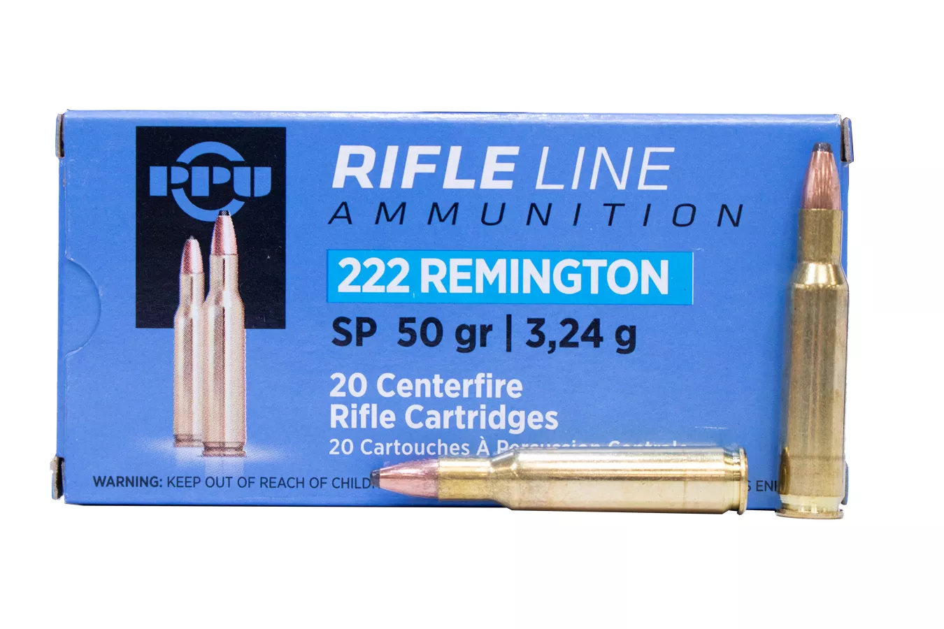 Ppu 222 Rem 50 gr Soft Point (SP) 20/Box