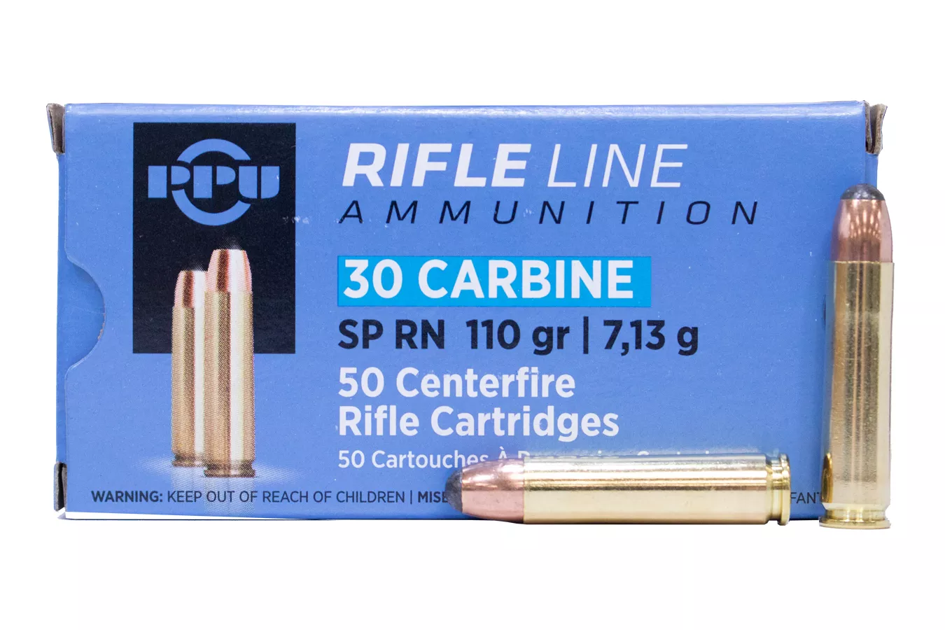 Ppu 30 Carbine 110 gr Soft Point (SP) 50/Box