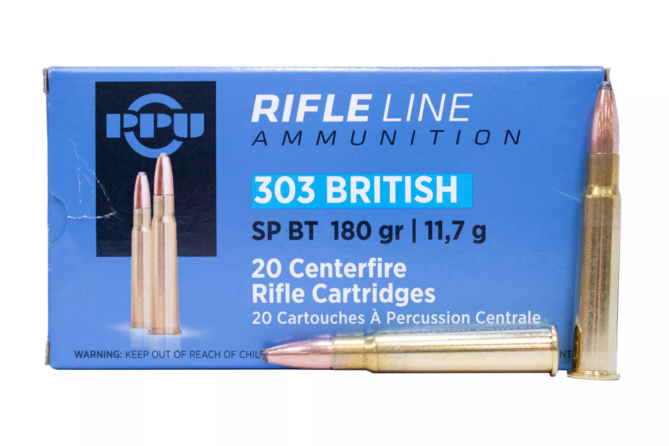 Ppu  303 British 180 gr Soft Point (SP) 20/Box