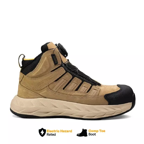 Pro Safety Mid 6″ Composite Toe Men’s Shoe – Tan