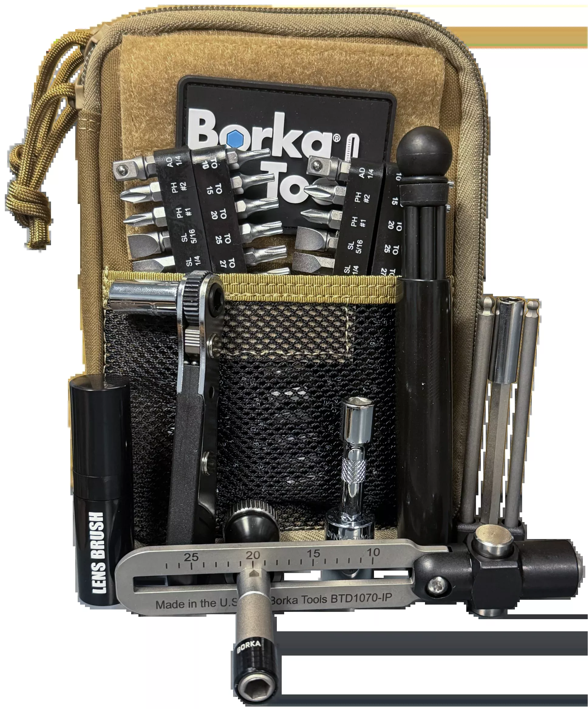 Pro-Shot Borka BTD-G6 Mil-Spec Adjustable Torque Driver Kit with 2x Bit Sets, ECR, 3pc Extension BTDG6