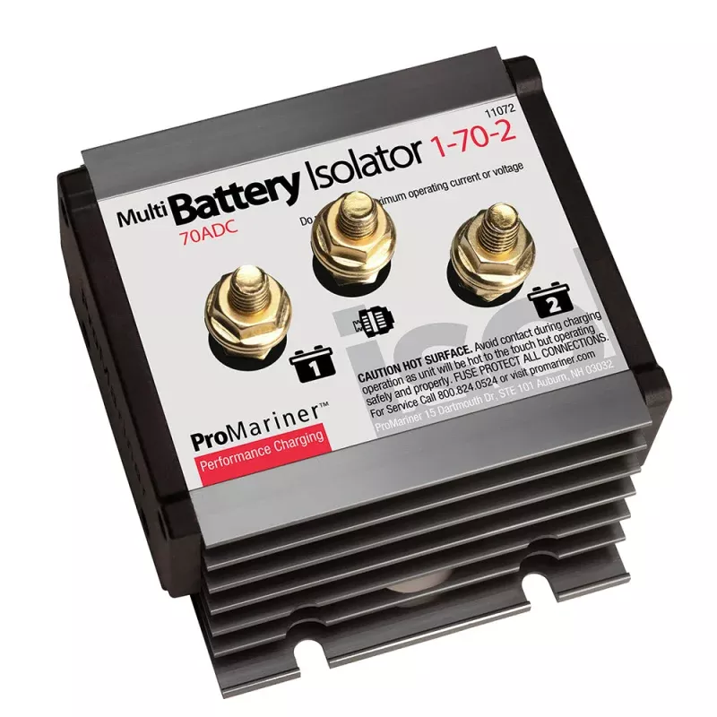 ProMariner Battery Isolator – 1 Alternator – 2 Battery – 70 AMP