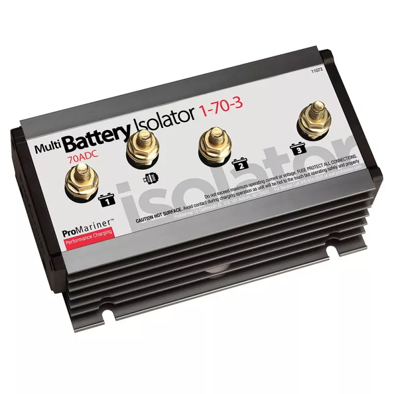 ProMariner Battery Isolator – 1 Alternator – 3 Battery – 70 AMP