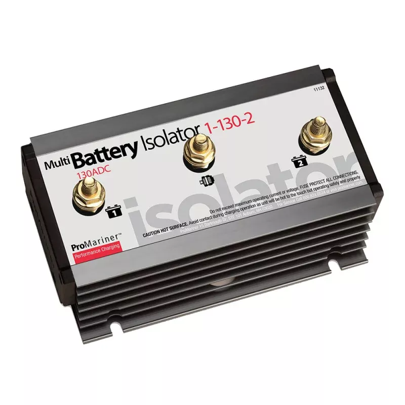 ProMariner Battery Isolator – 130 AMP – 1 Alternator – 2 Battery