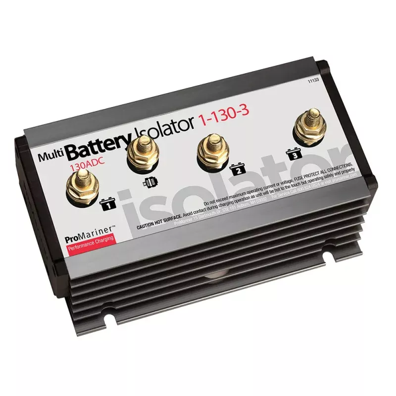 ProMariner Battery Isolator – 130 AMP – 1 Alternator – 3 Battery