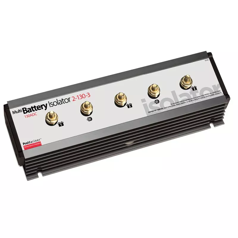 ProMariner Battery Isolator – 130 AMP – 2 Alternator – 3 Battery