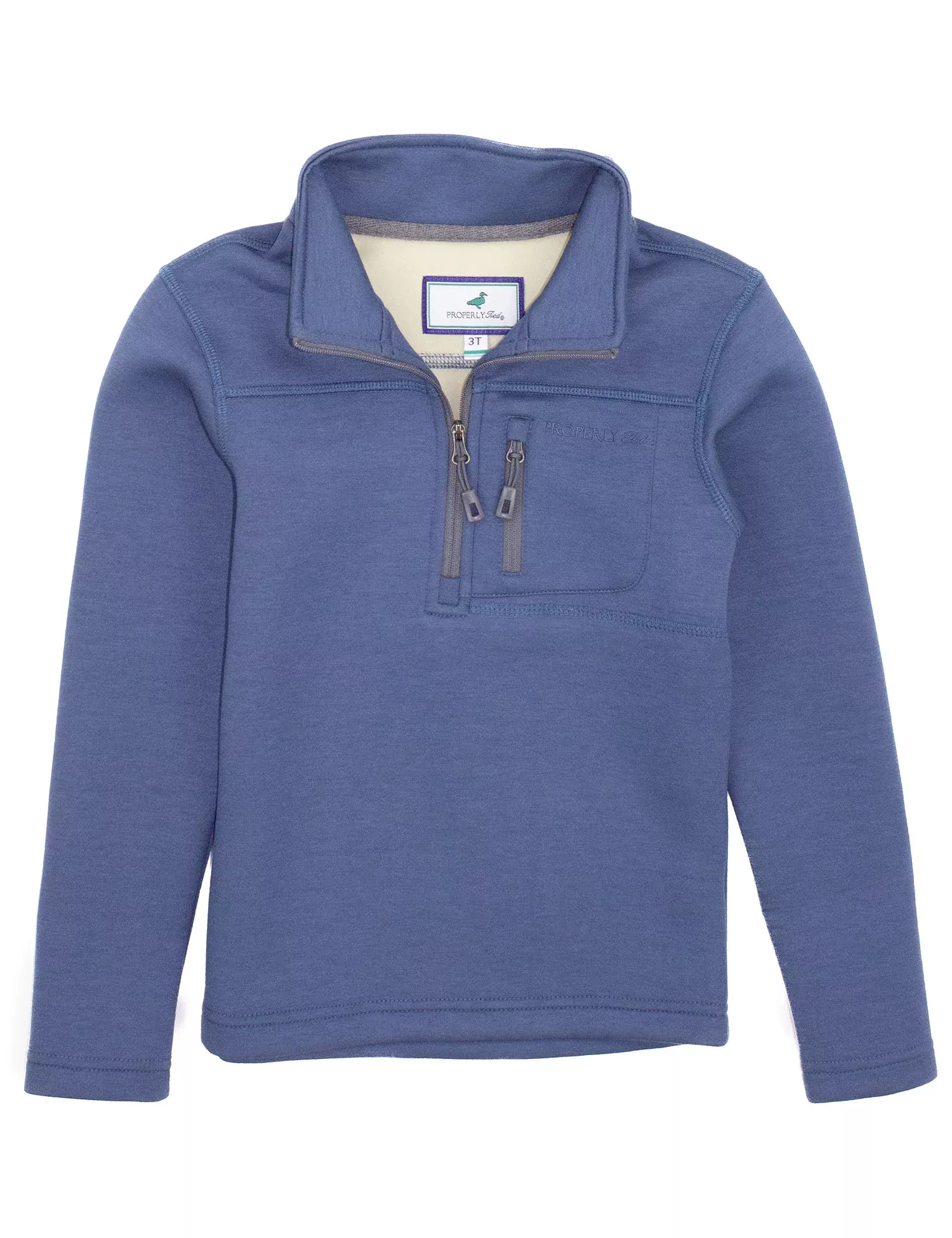 Properly Tied Boys Arctic Pullover – Stone Blue