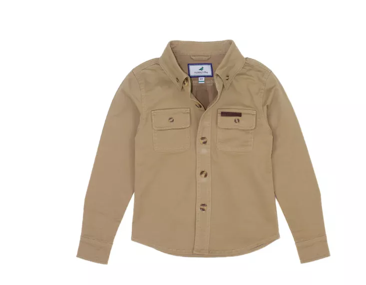 Properly Tied Toddler Boys Harvest Workshirt – Camel #LDW4004