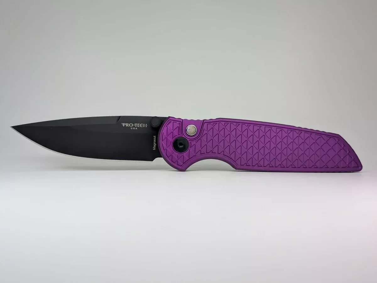 Protech Integrity CCKS Show Exclusive Purple Relic DLC Magnacut Buttonlock Folding Knife