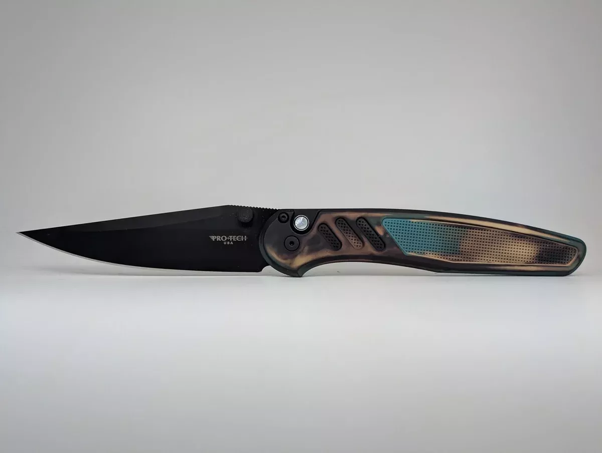 Protech x Peace Neighbor Avalon Shipwreck DLC Magnacut Button Lock Folding Knife