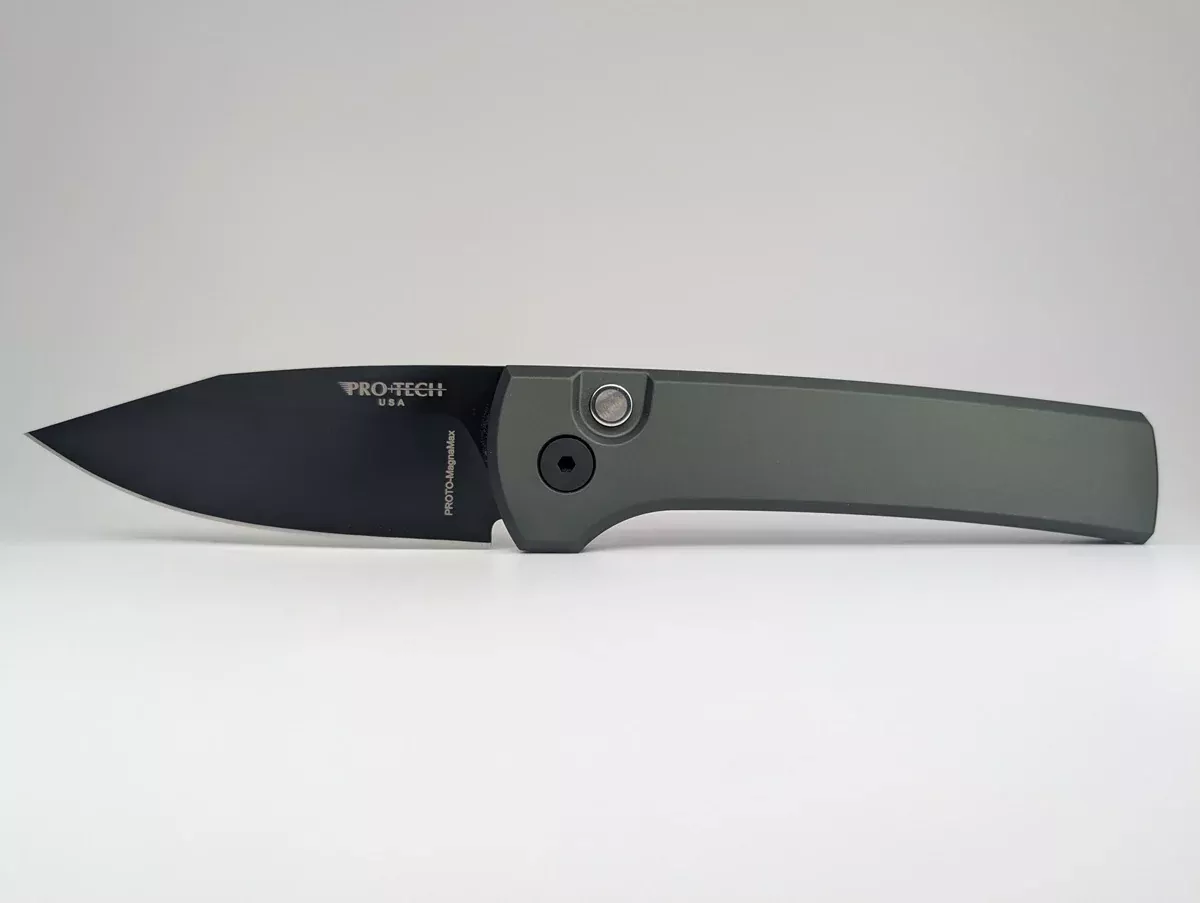 Protech x Ramone Chavez Scapegoat Green DLC MagnaMax Auto Folding Knife