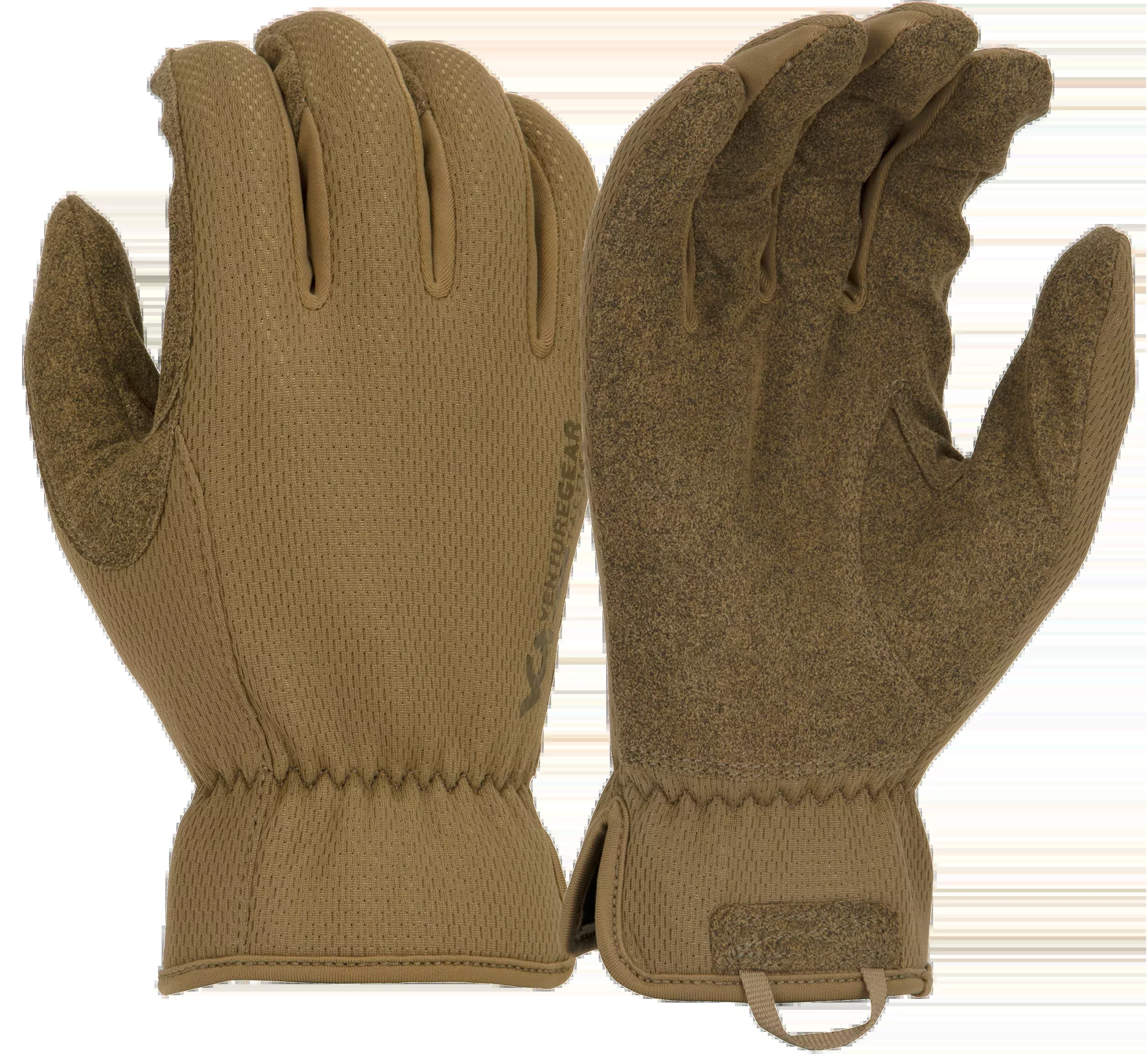 Pyramex Venture Gear Tactical Operator Gloves, Medium-Duty Brown Synthetic Leather, Medium VGTG20TM