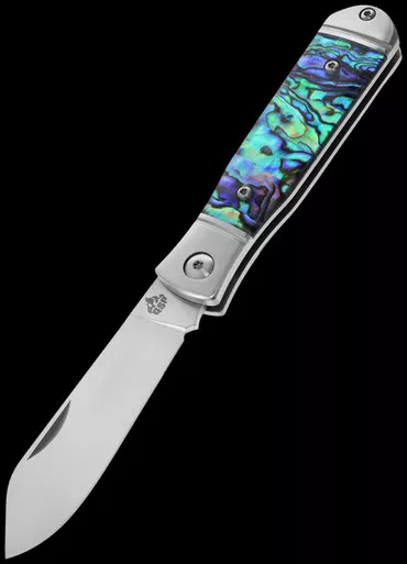 QSP Jumping Jack Abalone Folding Knife