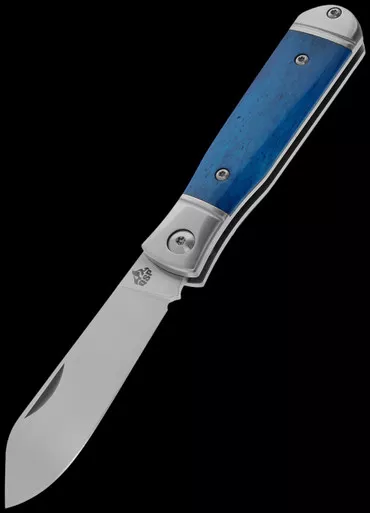 QSP Jumping Jack Blue Bone Folding Knife