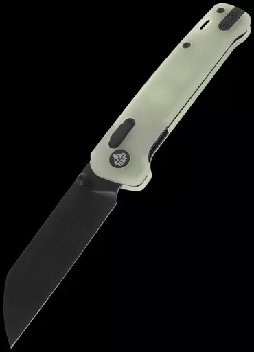 QSP Penguin Glow-in-the-dark Resin Blackwashed Folding Knife