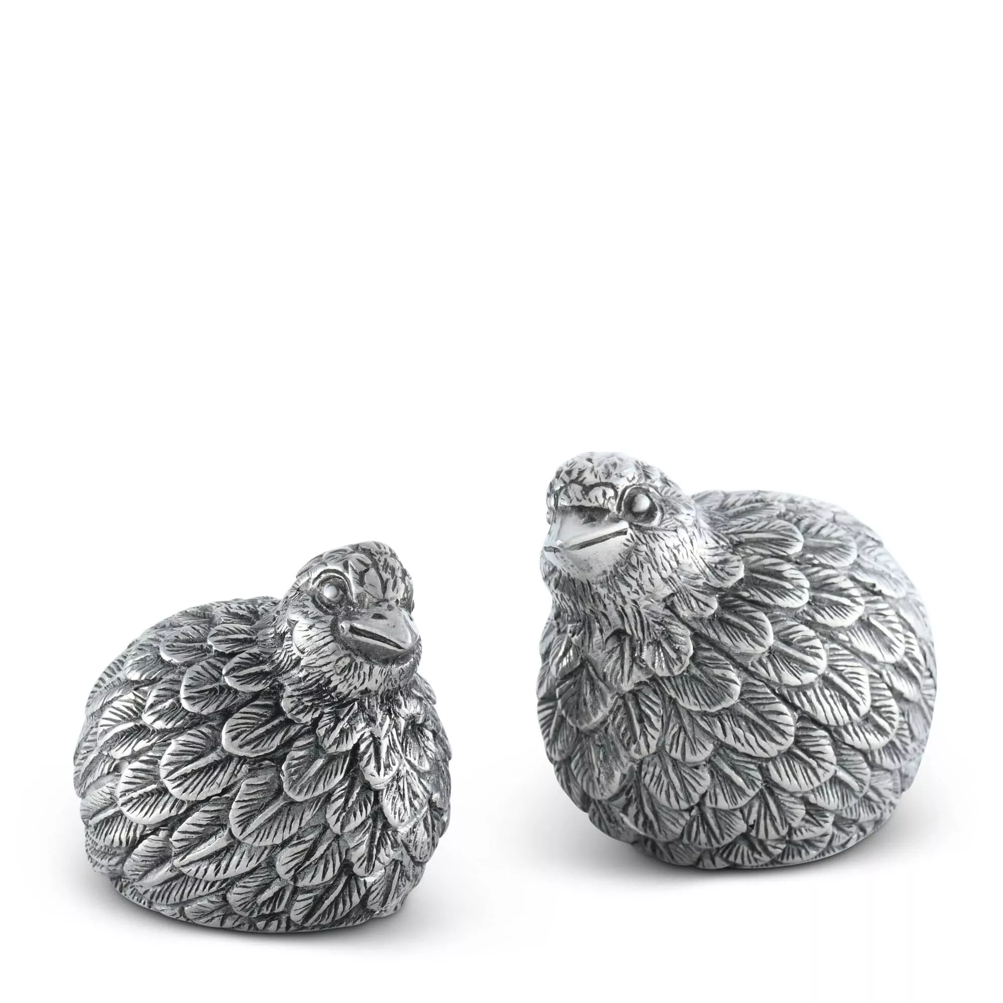 Quail Pewter Salt & Pepper Set