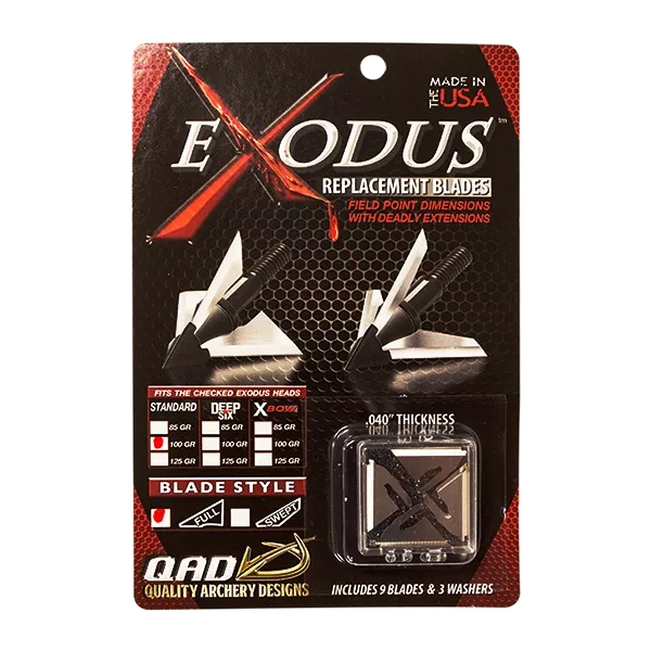 Quality Archery Designs Exodus Replacement Blades #EXODBHRB