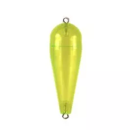Rainbow Plastics Torpedo Floats - 3/8 oz. - Transparent Green - 3 Pack