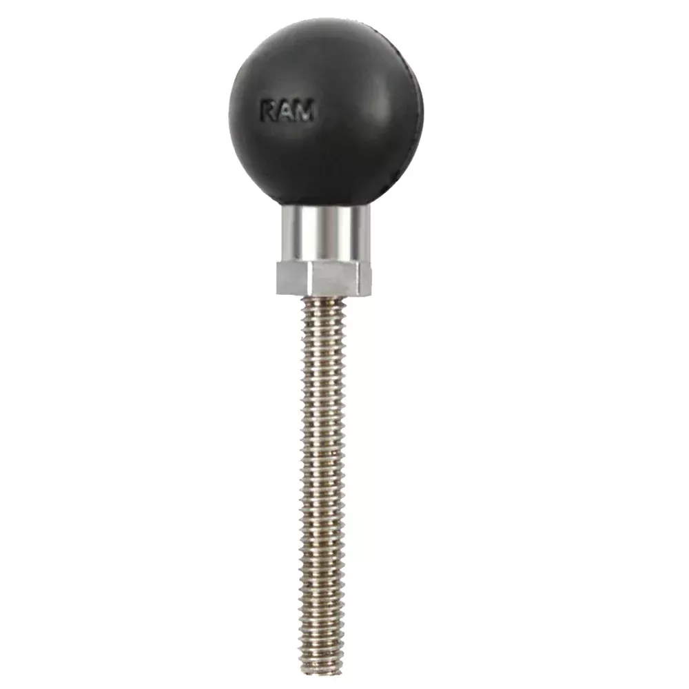 RAM Mount 1/4″-20 x 2 1/4″ Threaded Stud w/1″ Ball [RAM-B-273U]