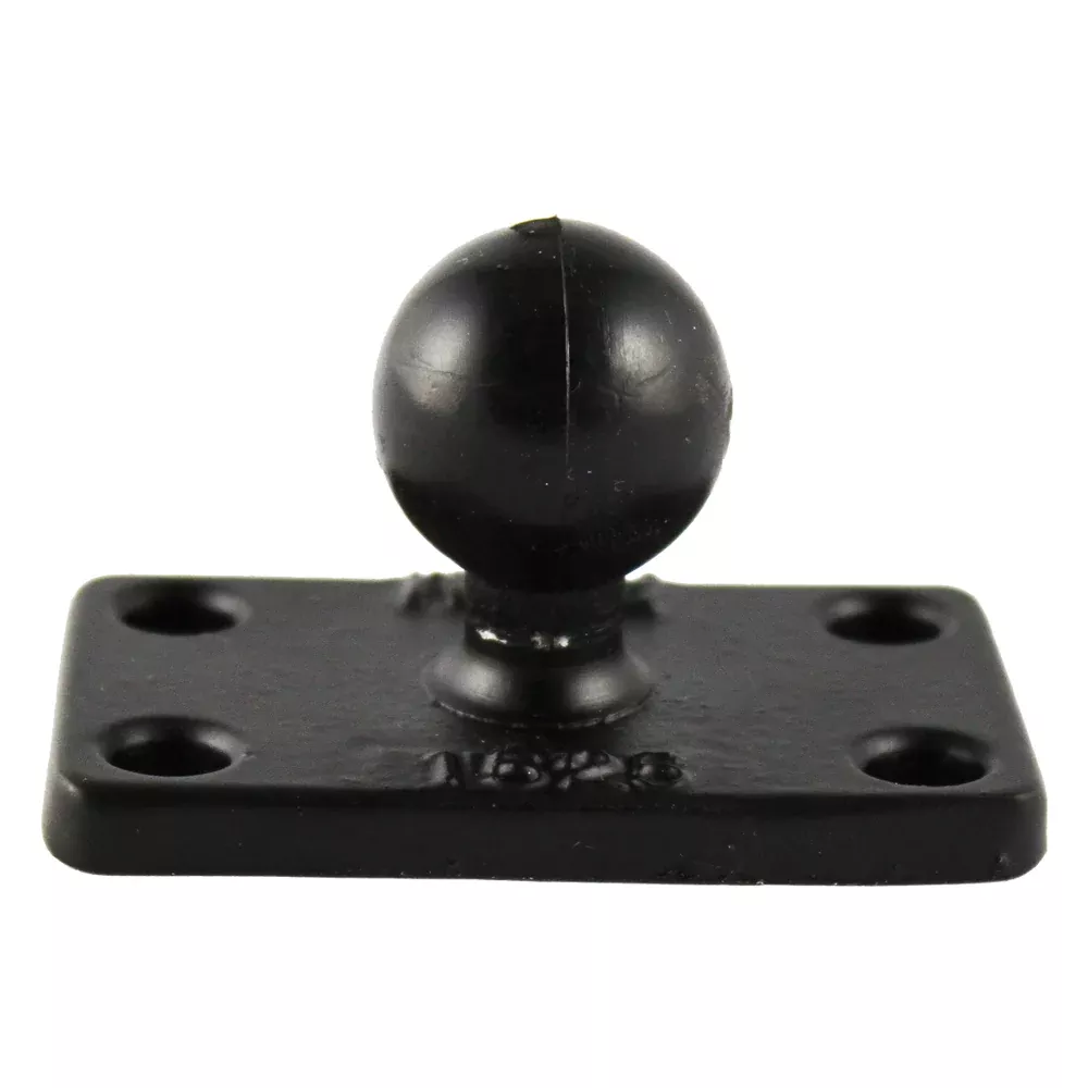 RAM Mount 1.5″ x 2.5″ Rectangle Base w/1″ Ball [RAM-B-202U-1525]