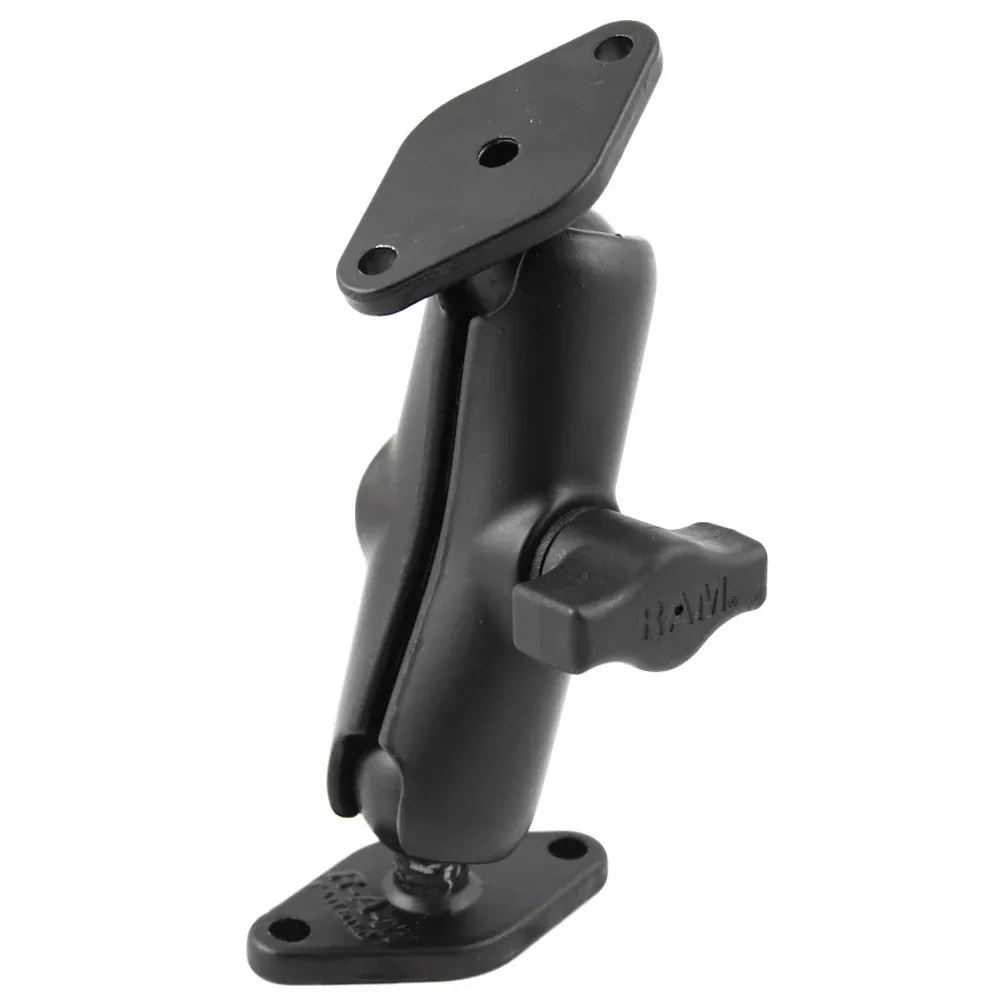 RAM Mount 1″ Diameter Ball Mount w/2 Diamond Bases [RAM-B-102U]