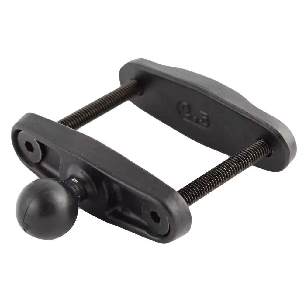 RAM Mount 2.5″ Max Width Square Rail Base w/1″ Diameter Ball [RAM-B-247U-25]