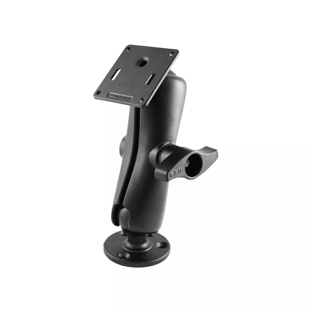 RAM Mount 3.625″ Square Base VESA Plate 75 x 75mm Hole Pattern w/Surface Mount [RAM-D-101U-2461]