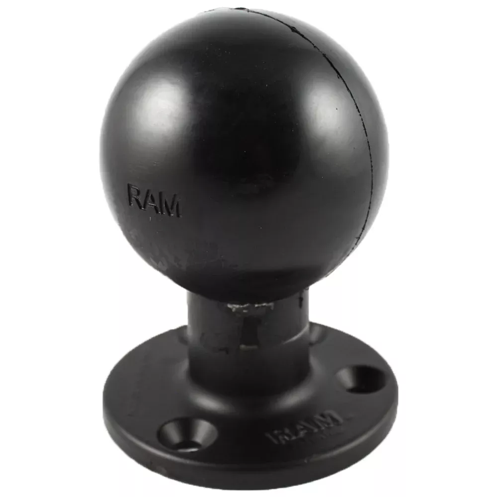 RAM Mount 3.68″ Round Base w/3-3/8″ E Size Ball [RAM-E-202U]