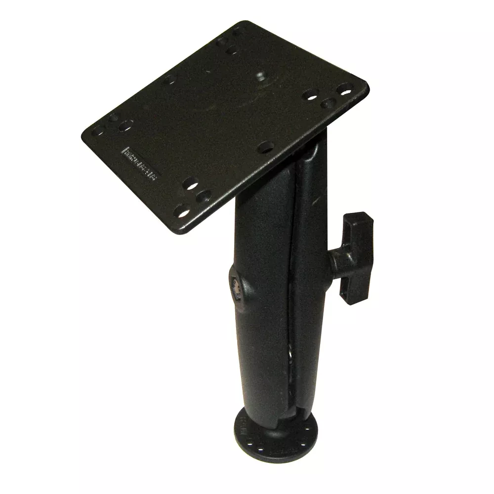 RAM Mount 4.75″ Square Base VESA Plate 75mm and 100mm Hole Patterns w/Long Surface Mount [RAM-101U-D-246]