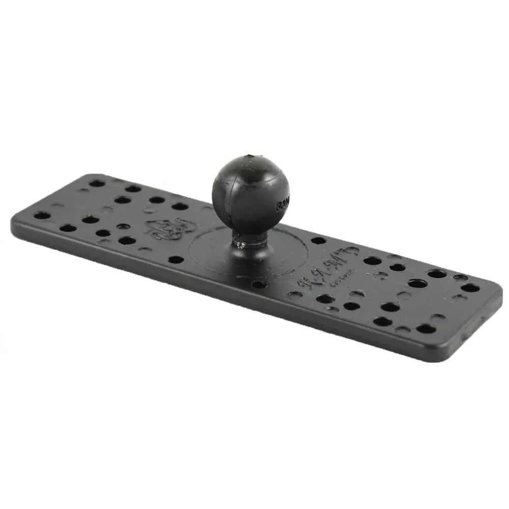 RAM Mount 6.25″ x 2″ Rectangle Base w/1″ Ball [RAM-B-111BU]