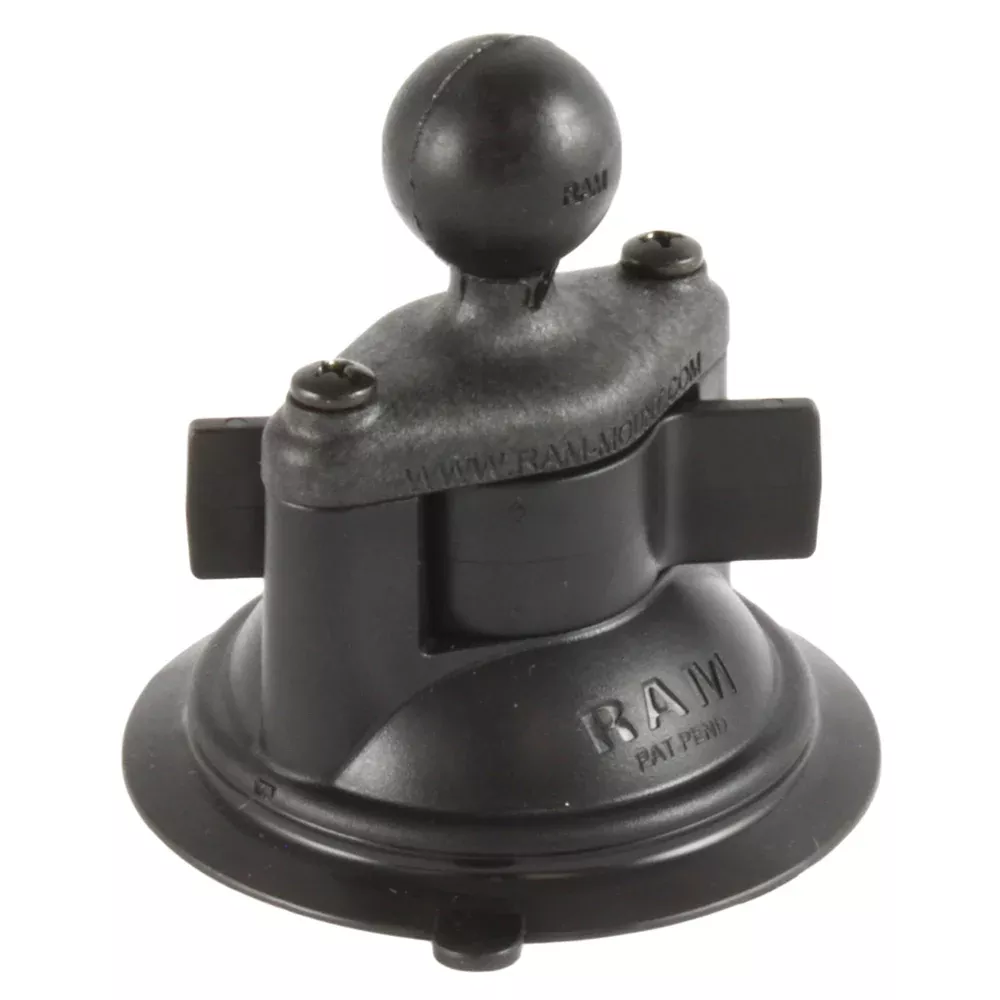 RAM Mount Composite 3.25″ Diameter Suction Cup Base w/1″ Ball [RAP-B-224-1U]