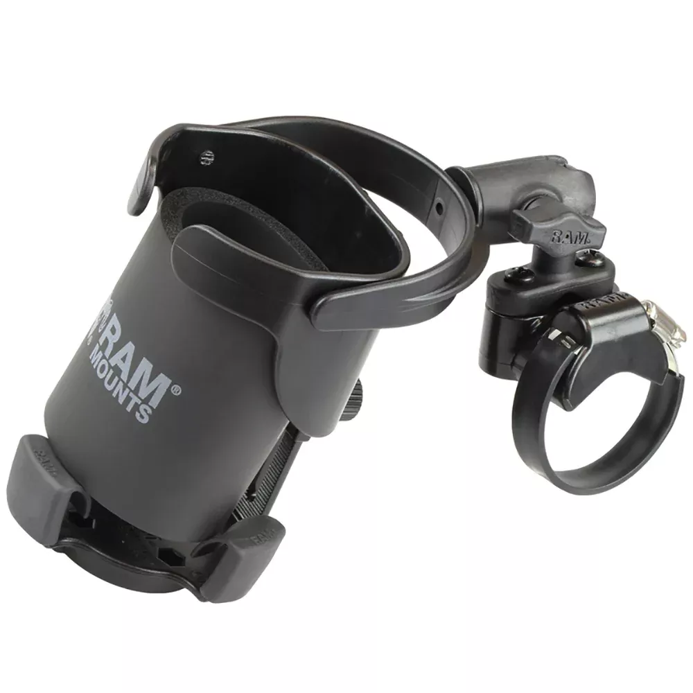 RAM Mount Level Cup XL Low Profile Mount w/Large Strap Clamp Base [RAP-B-417-200-1-231Z-2NUBU]